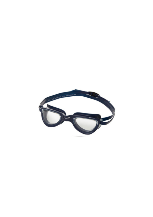 Navy Blue Speedo Adult Goggles with Clear Lenses.